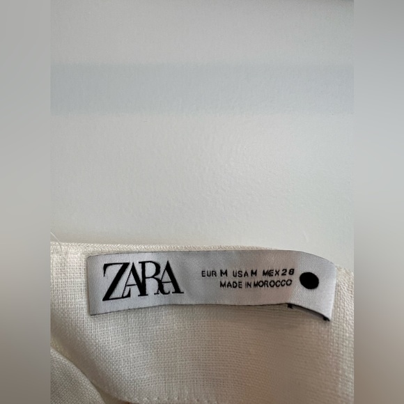 Zara Limited Edition Linen Maxi Dress with Embroidery - Picture 2 of 4